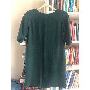 NWOT dark green Aritzia Babaton shift dress XXS